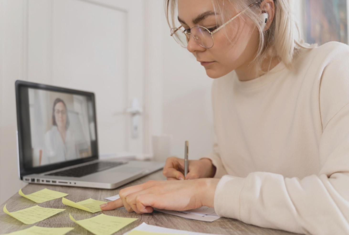 Business professionals reviewing automated financial reports and analytics